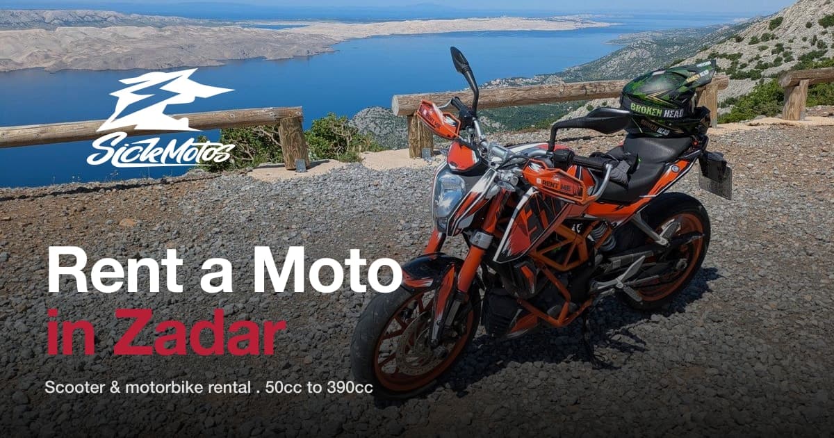 Rent a Moto Zadar: Motorrad an der kroatischen Küste